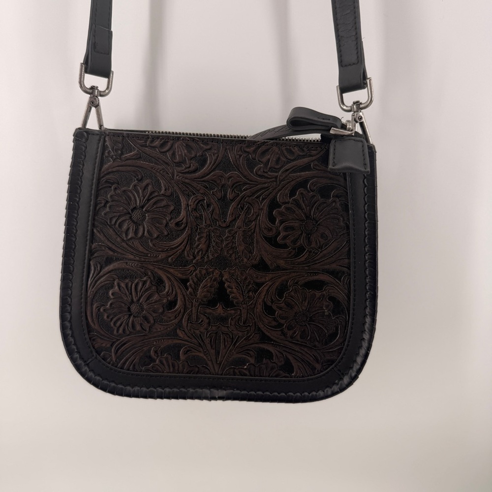 Montana West Black Embossed Crossbody Bag